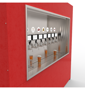 Wall Beer complet et autonome pour évènements