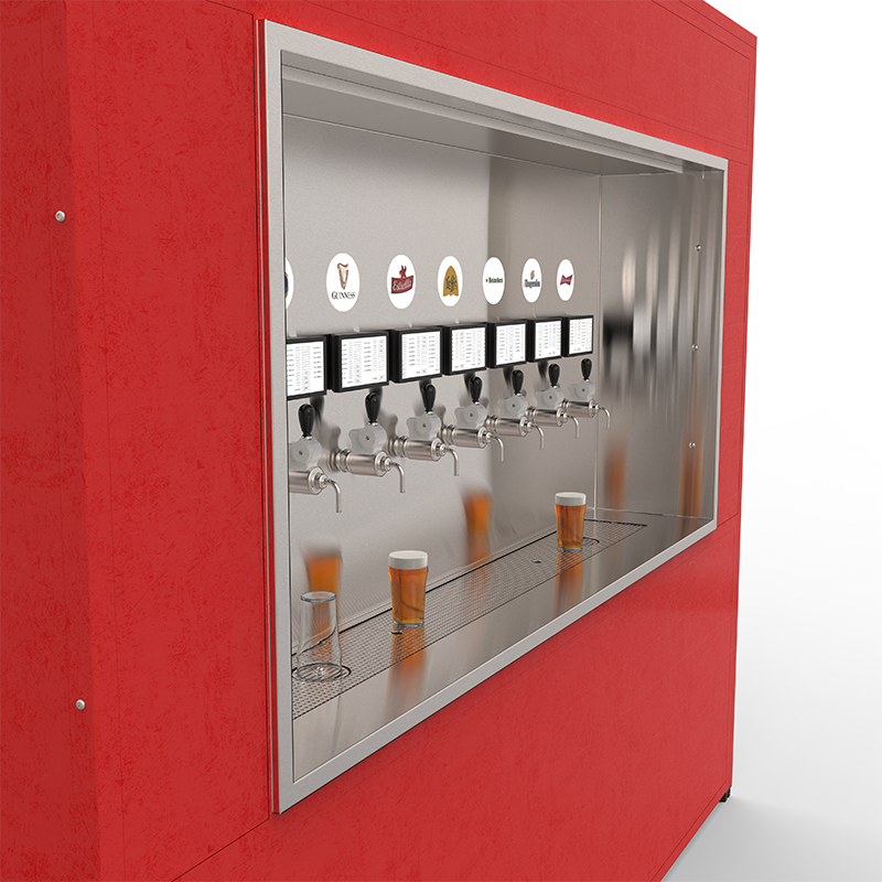 Wall Beer complet et autonome pour évènements