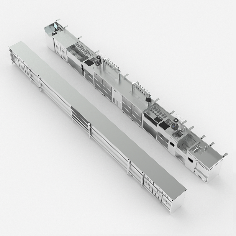 Grand bar inox HERCULES avec stations cocktails