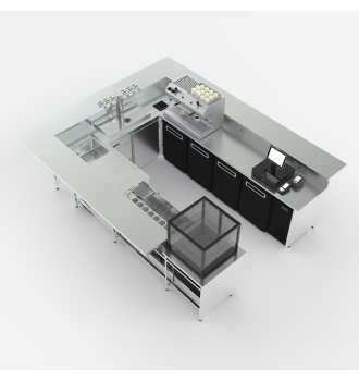 Inox en U, permettant une production variée de boissons.