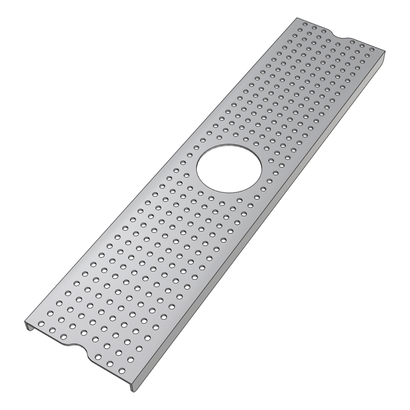 Grille pour cuve rince jigger 500x120x36