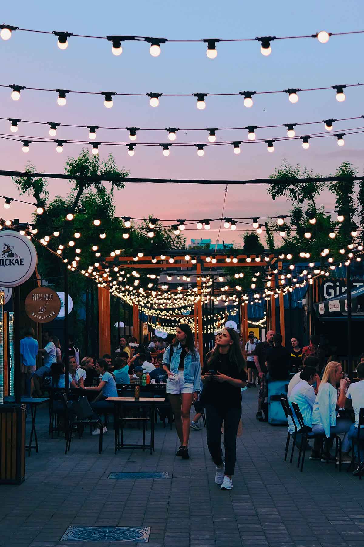 food court en extérieur